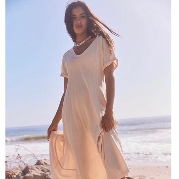 NWOT Free People Beach cream maxi dress size SP - Picture 11 of 13